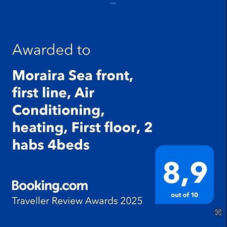 Moraira Sea Front, First Line, Air Conditioning, Heating, First Floor, 2 Habs 4Beds Dış mekan fotoğraf